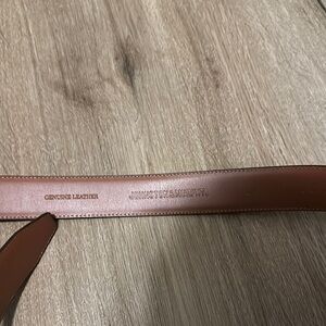 Johnston & Murphy Brown Leather Belt Smooth Matte Finish